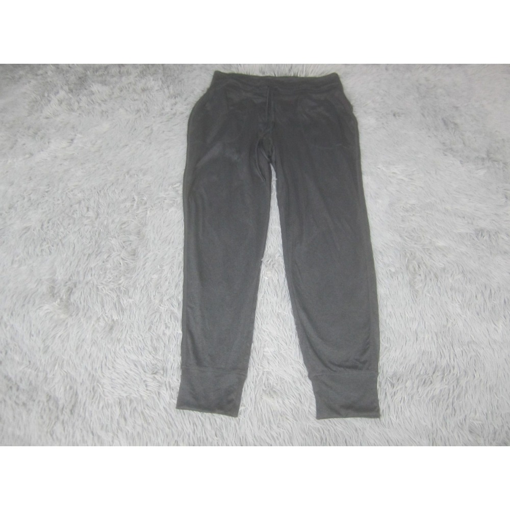 Lolë Pants Womens Medium Gray Jogger Elastic Waist Drawstring Pockets Stretch